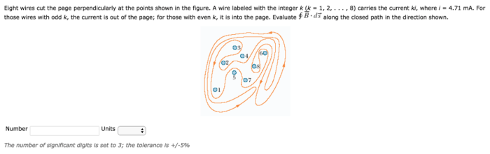 Eight wires cut the page perpendicularly