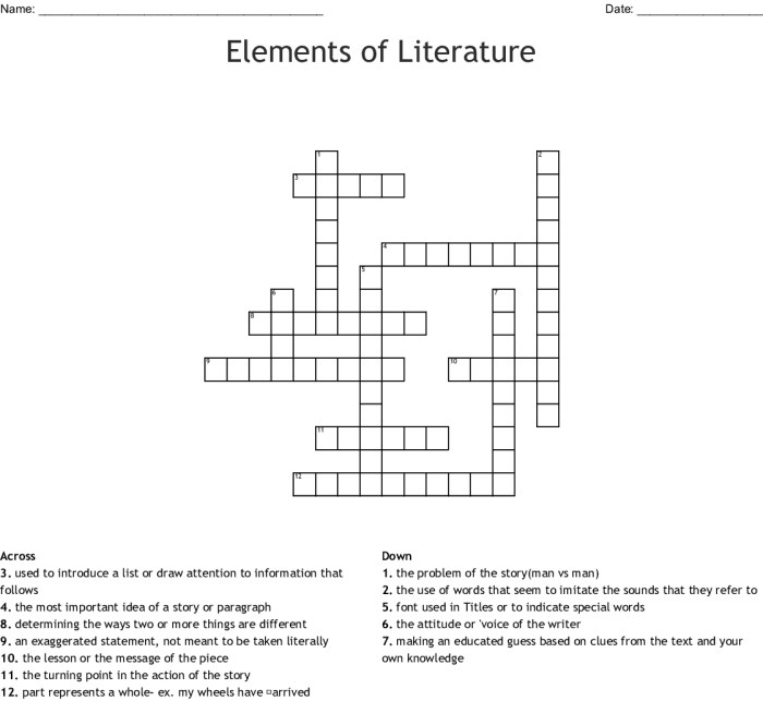 Literary crossword puzzle a raisin in the sun